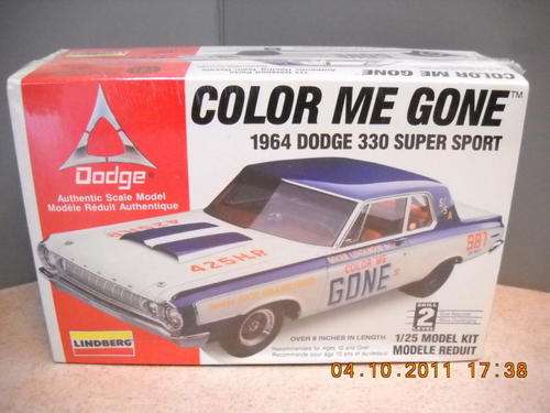 Lindberg 1/25th sc Color Me Gone 1964 Dodge 330 kit