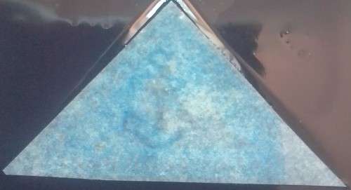 1853 Dark blue four penny cape of good hope. No gum was hinged, in very good condition.was used.
