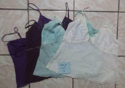 Bulk Lot 1 - 4 x Cotton Ladies Strappy Tops - Large