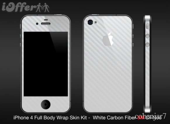 White Carbon Fibre full body wrap