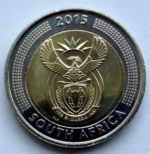 RSA  5 RAND 2015 GRIQUA TOWN  AU-UNC, Judge the Condition Yourself!!