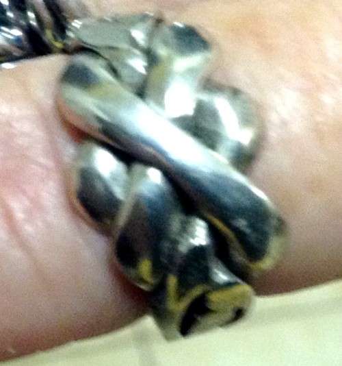 Sterling Silver 3-Piece Puzzle Ring Size: 15,3mm,  US- 5,  UK- J