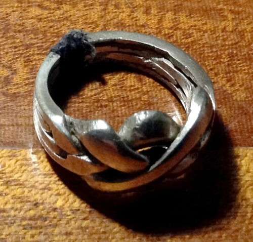 Sterling Silver 3-Piece Puzzle Ring Size: 15,3mm,  US- 5,  UK- J