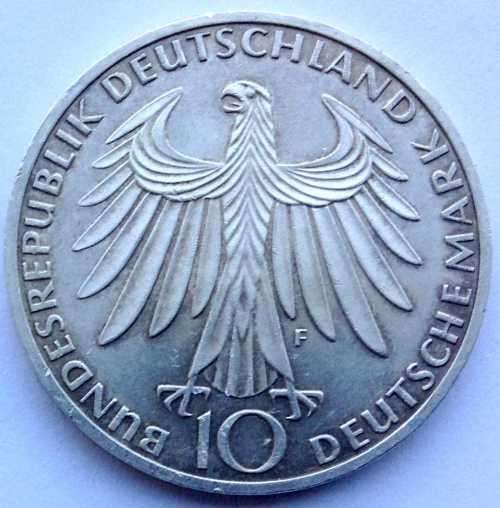 10 German Mark 1972 Munich Olympics  Silver