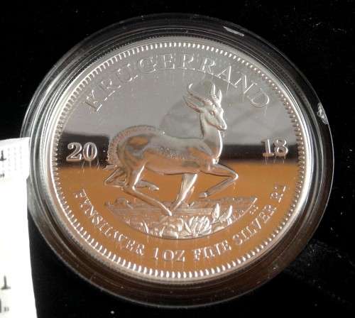 2018 South Africa Silver Krugerrand Proof 1 oz Coin