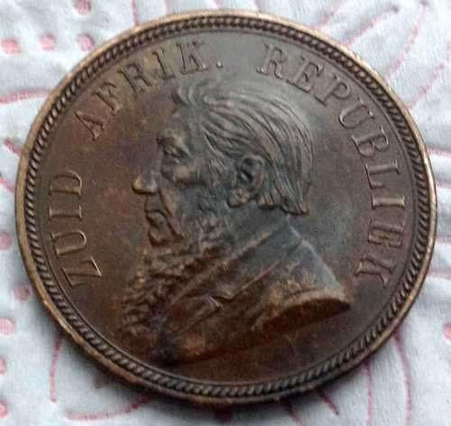 ***Bargain***Rare 1892 ZAR 1 Penny Coin Low Mintage