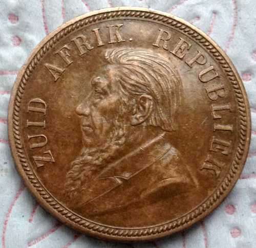 ***Bargain***Rare 1892 ZAR 1 Penny Coin Low Mintage