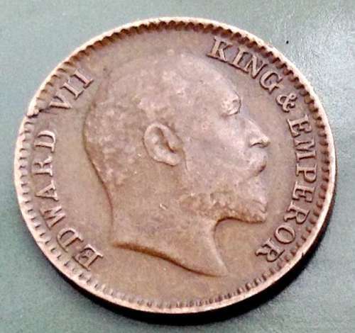 RARE 1907 BRITISH INDIA  1/12 ANNA AU/UNC