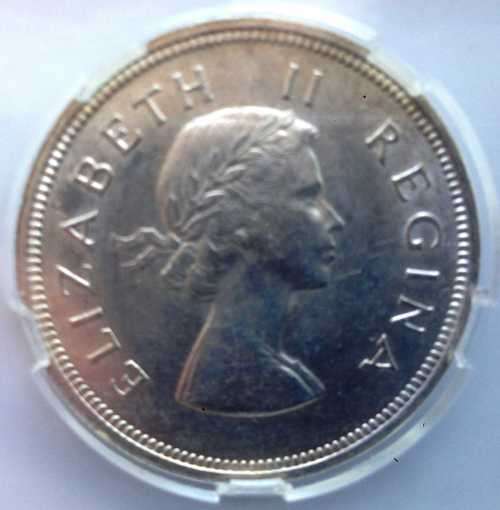1956 South Africa 2 1/2 Shilling Silver  Coin