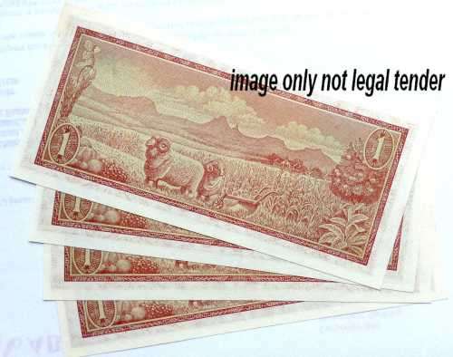 TW de Jongh 2nd issue lot of 4 R1 notes - consecutive numbers UNC