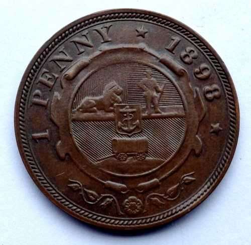 ***BARGAIN 1898 ZAR 1 PENNY GOOD COIN***