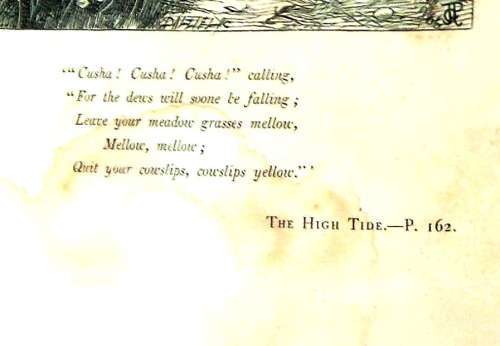 1867 antiquarian and collectable book Poems` by Jean Ingelow, Illustrated.