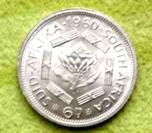 6 Pence 1960 South Africa UNC