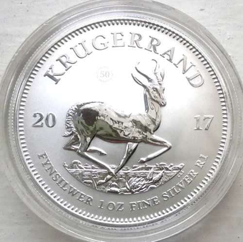 2017 Krugerrand Premium Uncirculated Silver  with 50 Years Privy Mark