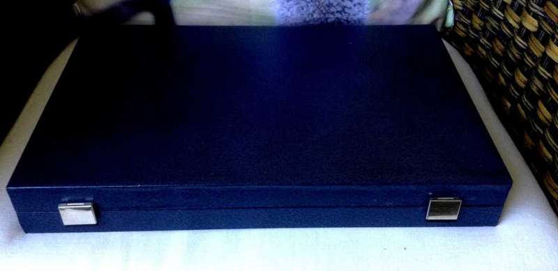 Coin case/storage box, size 360mm x 240mm with 2 trays, holds 48 coins size 42mm plus side space, in