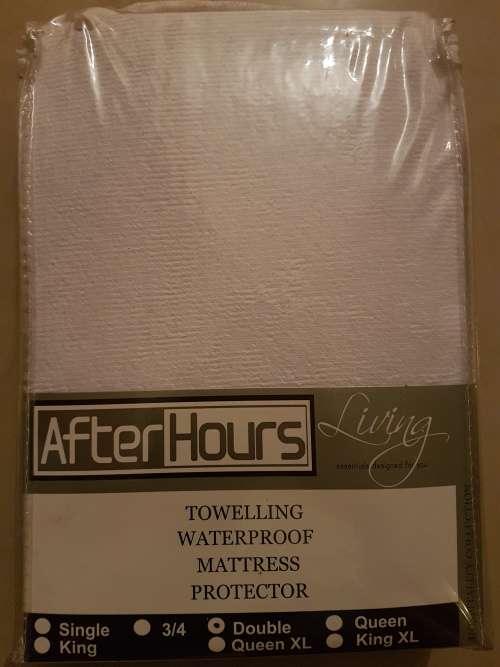 After Hours Towelling Waterproof Mattress Protector (Double)