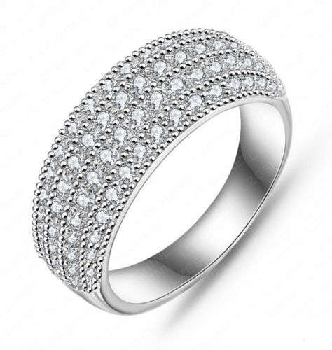 (R1250.00) ***ELEGANT WOMAN ROUND CUT SAPPHIRE 925 (STAMPED) SILVER RING SIZE 8 (SA Q)