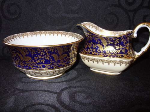 Aynsley fine bone china sugar bowl & creamer