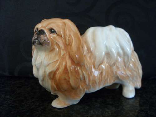 Vintage Sylvac Pekingese standing dog model