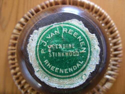 Genuine Stinkhout trinket box made by P.J. Van Reenen