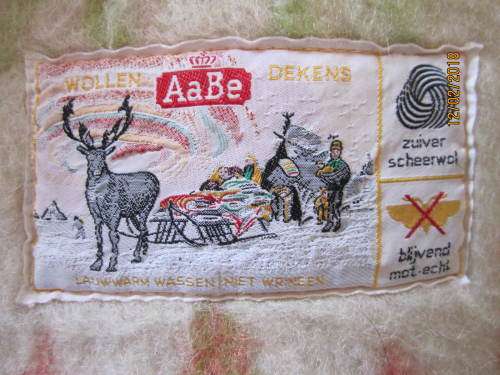 Stunning Large pure wool blanket made in Holland from sheep wool - postage included