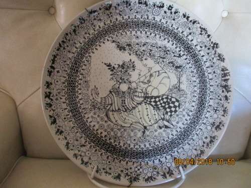 Bjorn Wiinblad for Rosenthal wall hanging plate 'The Seasons' - 357 mm wide