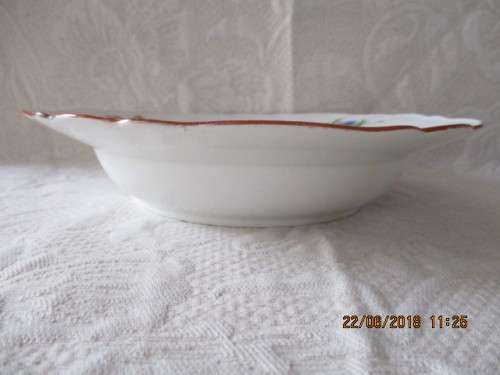 Meissen hand painted soup bowl / entree plate - 23 cm wide - circa 1890-1900