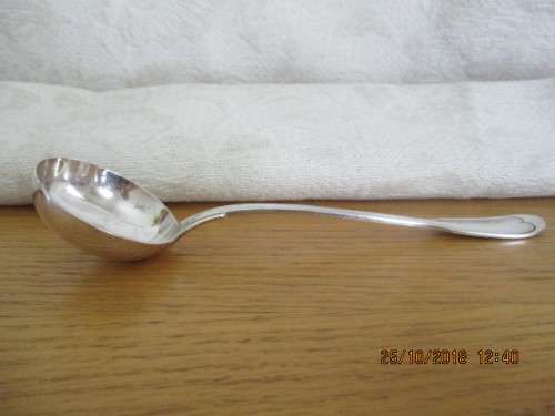 Christofle silver plated serving spoon - 21 cm long