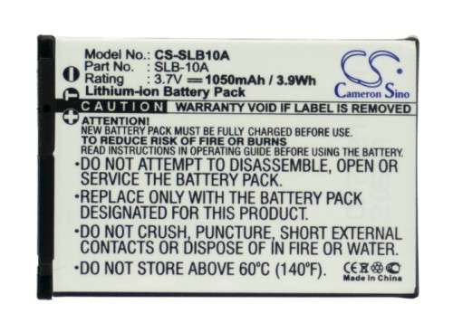 Camera Battery CS-SLB10A for SAMSUNG ES50 etc.