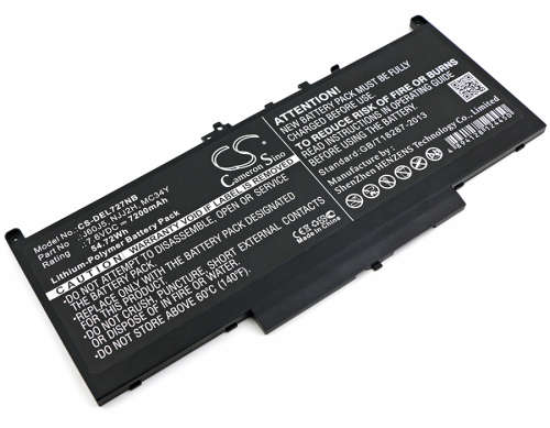 Notebook, Laptop Battery  CS-DEL727NB  for  DELL Latitude 12 E7270 etc.