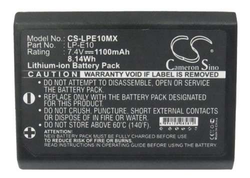 Camera Battery  CS-LPE10MX  for  CANON EOS 1100D etc.