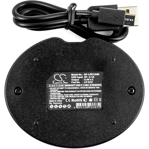 Camera Charger  DF-LPE12UH  for  CANON EOS 100D etc.