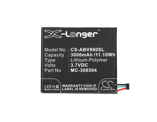 Tablet Battery  CS-ABV980SL  for  AMAZON Kindle Fire 7 5Tth Gen  etc.