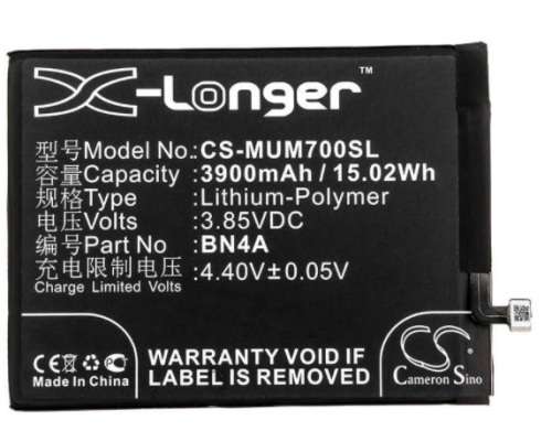 Mobile, SmartPhone Battery  CS-MUM700SL  for  Xiaomi Redmi Note 7 BN4A etc.