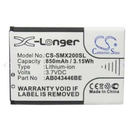 Mobile, SmartPhone Battery  CS-SMX200SL  for  SAMSUNG  SGH-A237 SGH-A157 BST3108BE etc