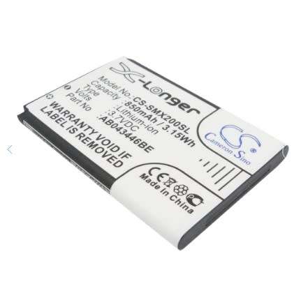 Mobile, SmartPhone Battery  CS-SMX200SL  for  SAMSUNG  SGH-A237 SGH-A157 BST3108BE etc