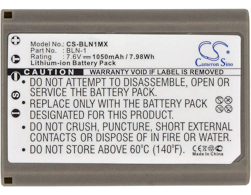 Camera Battery CS-BLN1MX for OLYMPUS BLN-1 etc.