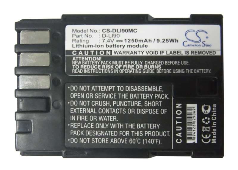 Camera Battery CS-DLI90MC for PENTAX D-LI90