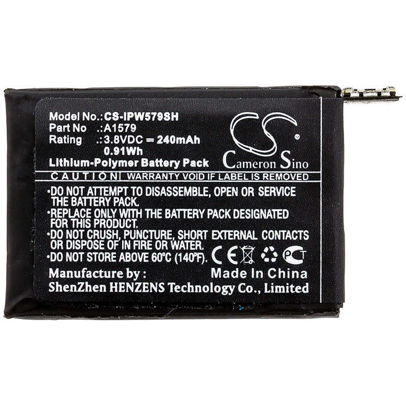 Smartwatch Battery CS-IPW579SH for APPLE iWach 1 42mm Watch 1st Gen 42mm