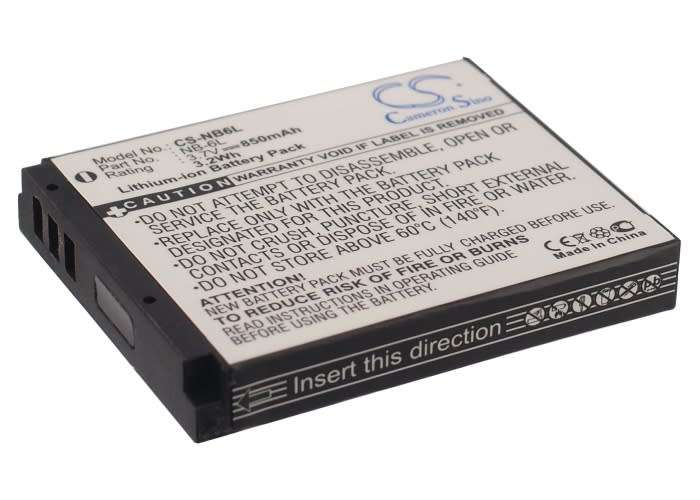 Camera Battery CS-NB6L for CANON Digital IXUS 200 IS etc.