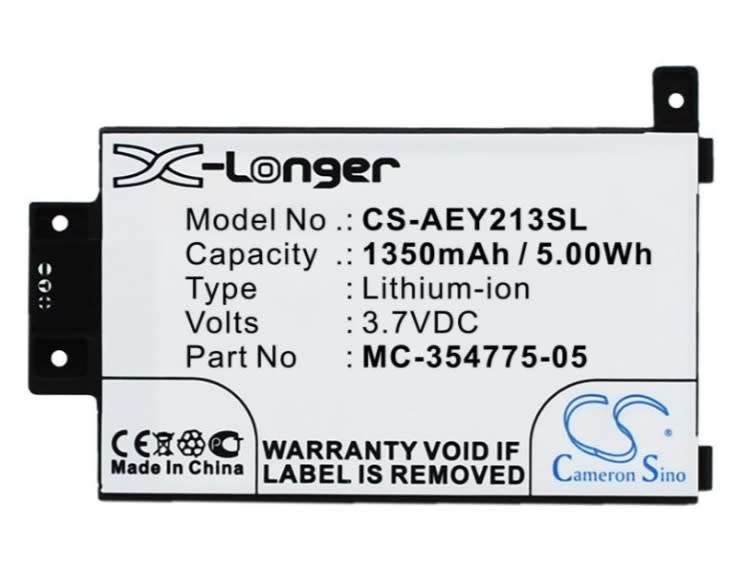 Ebook, eReader Battery  CS-AEY213SL  for  AMAZON Kindle Paperwhite 2013 etc.