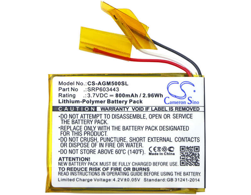 Wireless Headset Battery CS-AGM500SL for ASTRO A50 etc.
