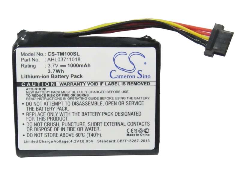 GPS, Navigator Battery CS-TM100SL for TOMTOM Go 1000 etc.