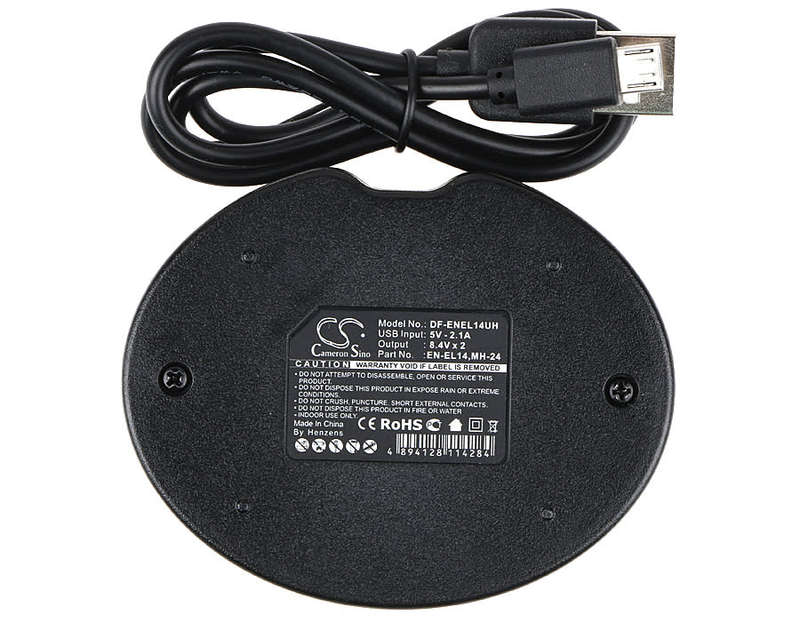 Camera Charger DF-ENEL14UH for NIKON EN-EL14 etc.
