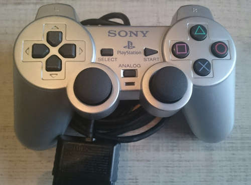 Official PS2 DualShock 2 Controller (Silver) (incl Warranty)