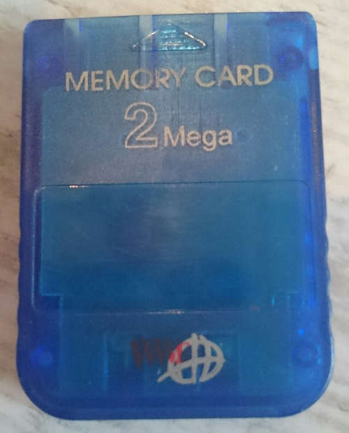 Generic 2MB PS1 Memory Card (Blue)