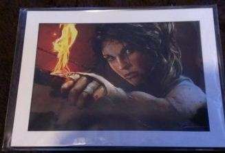 Official Tomb Raider Lithograph