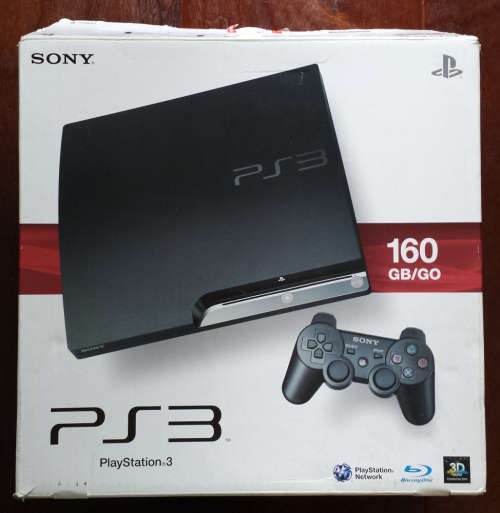 Boxed 160GB Slimline PS3 Console + Original Controller