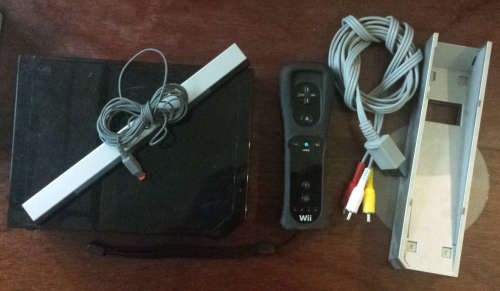 Black Wii Console, Original Wii Remote, Motion Plus + Nunchuk