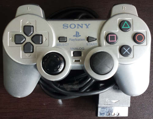 Silver Slimline PS2 Console, Original Controller + memory card